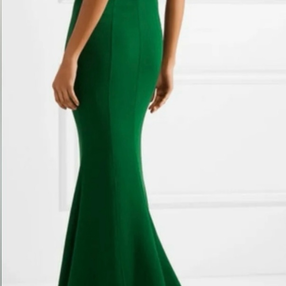 Oscar de la Renta Green Sheath Dress for Wedding Guests - Picture 5 of 12